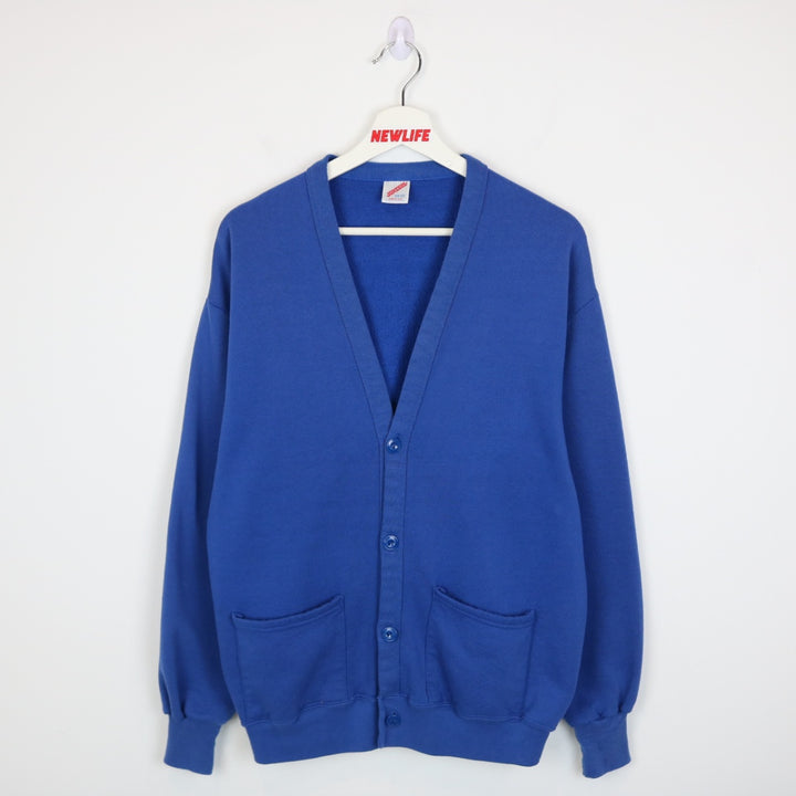 Vintage 90's Jerzees Blank Cardigan - M-NEWLIFE Clothing