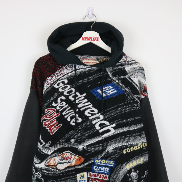 Reworked Vintage Dale Earnhardt Nascar Racing Tapestry Hoodie - M-NEWLIFE Clothing