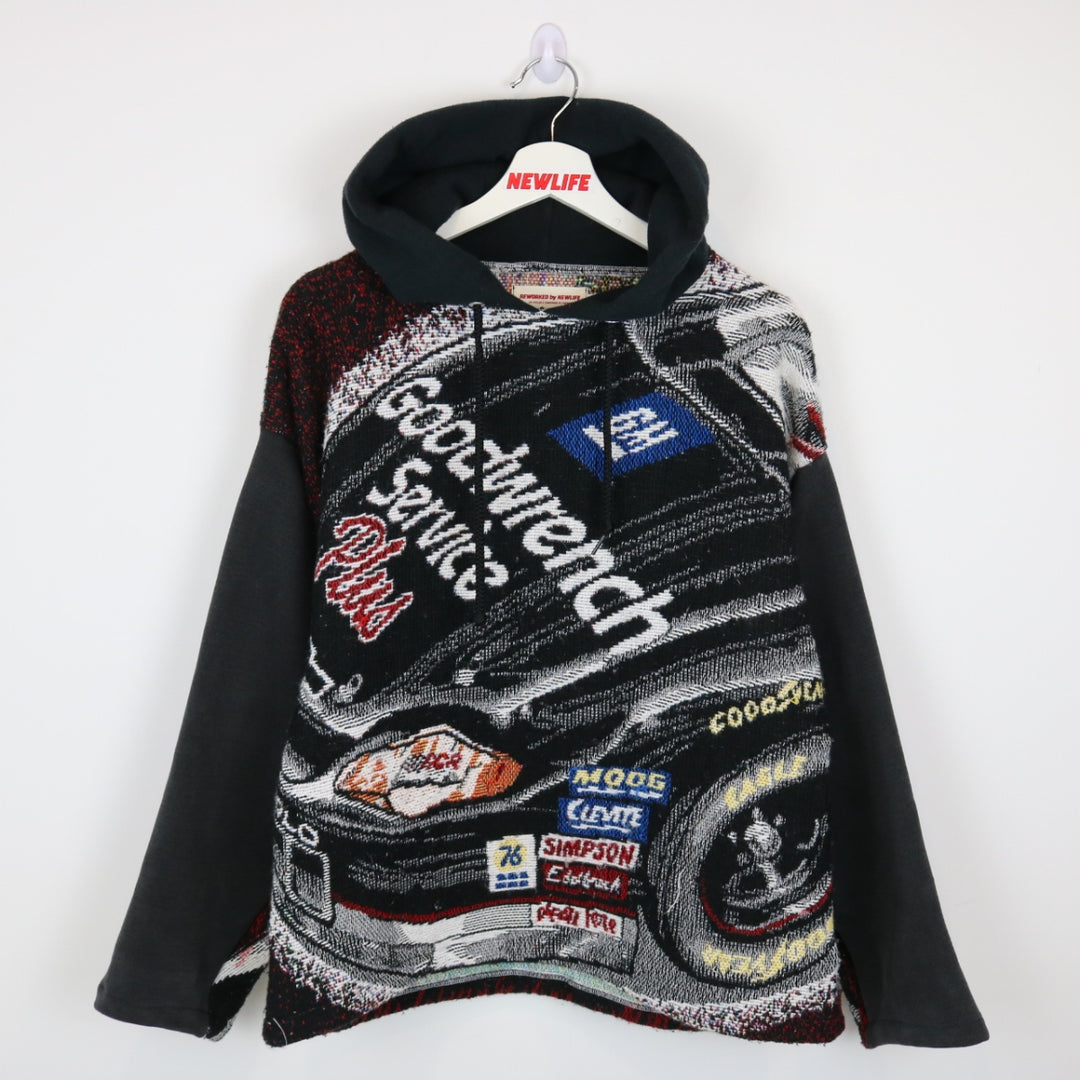 Reworked Vintage Dale Earnhardt Nascar Racing Tapestry Hoodie - M-NEWLIFE Clothing