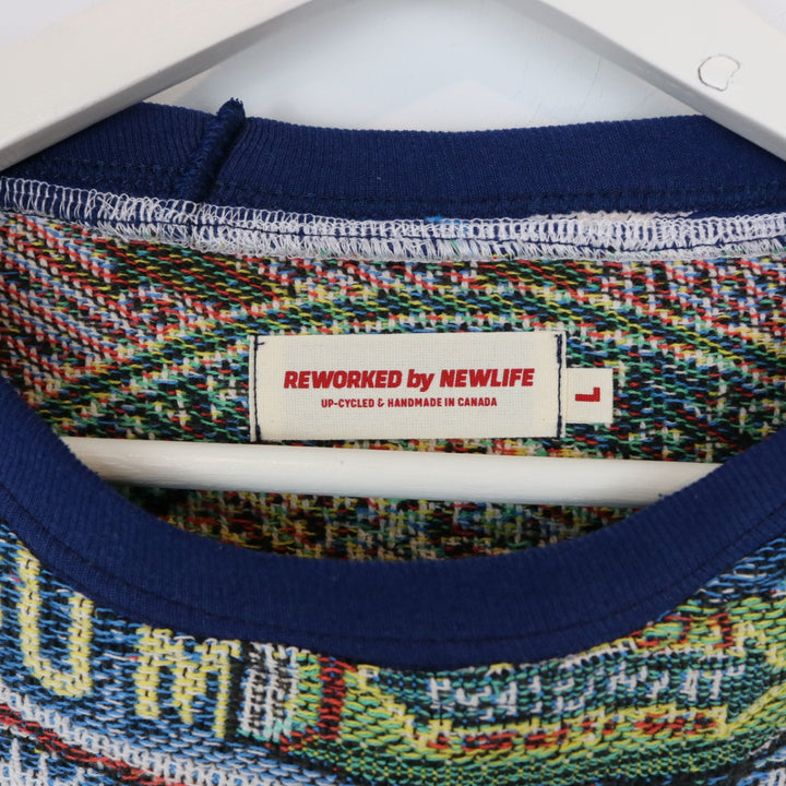 Reworked Vintage Wrigley's Gum Tapestry Crewneck - L-NEWLIFE Clothing