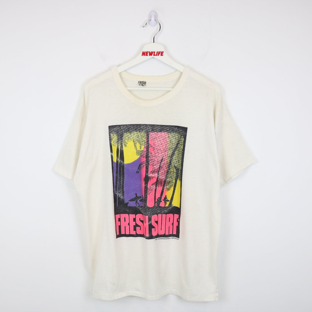 Vintage 1989 Fresh Surf Tee - L-NEWLIFE Clothing
