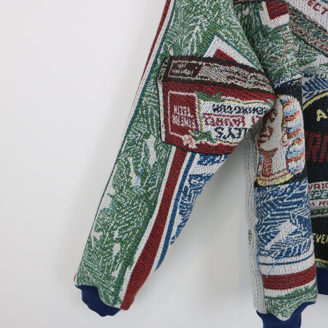 Reworked Vintage Wrigley's Gum Tapestry Crewneck - L-NEWLIFE Clothing