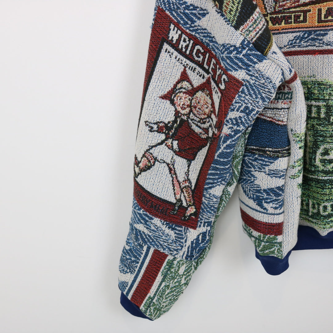 Reworked Vintage Wrigley's Gum Tapestry Crewneck - L-NEWLIFE Clothing