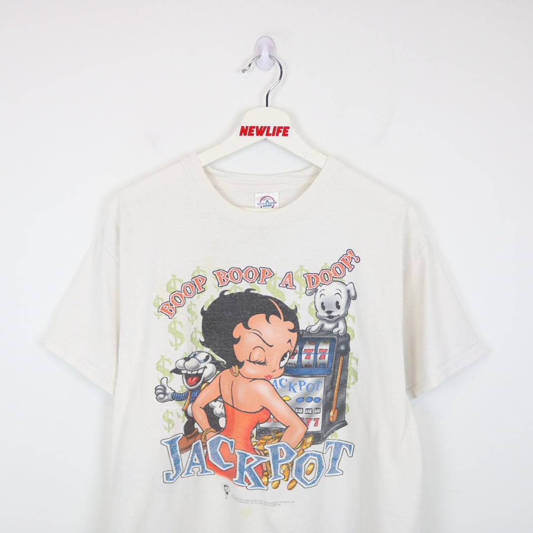 Vintage 2001 Betty Boop Jackpot Tee - L-NEWLIFE Clothing
