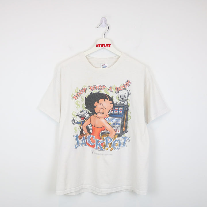 Vintage 2001 Betty Boop Jackpot Tee - L-NEWLIFE Clothing