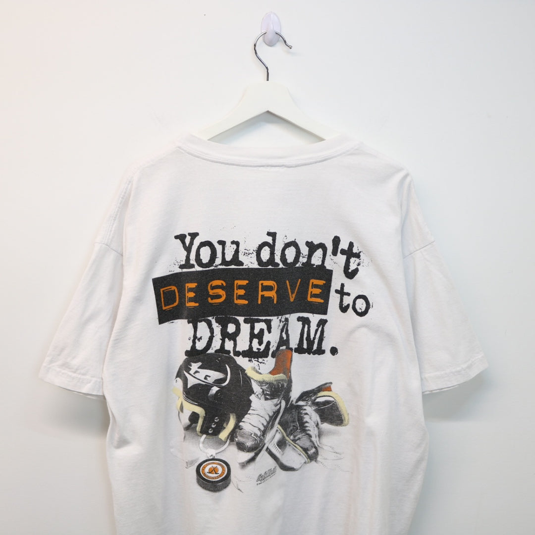 Vintage 1994 If You Don't Practice Hockey Tee - XXL-NEWLIFE Clothing