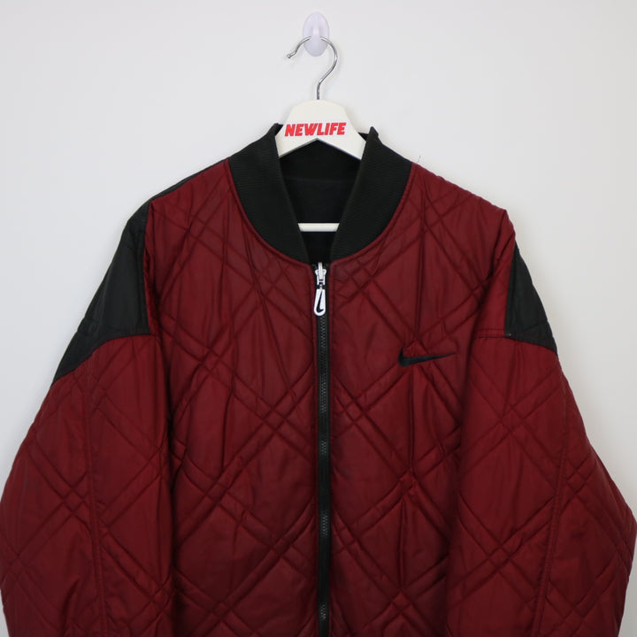 Vintage 90's Nike Reversible Quilted Puffer Jacket - XL-NEWLIFE Clothing