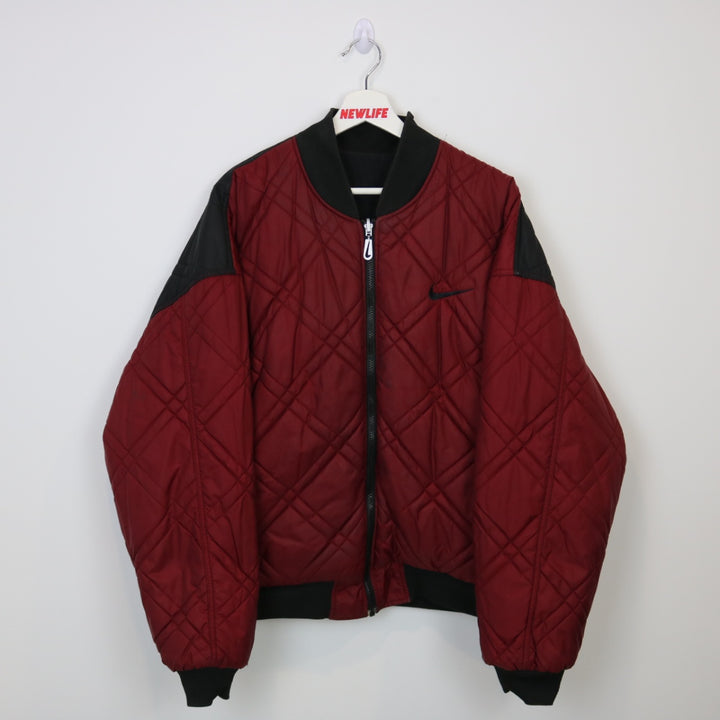 Vintage 90's Nike Reversible Quilted Puffer Jacket - XL-NEWLIFE Clothing