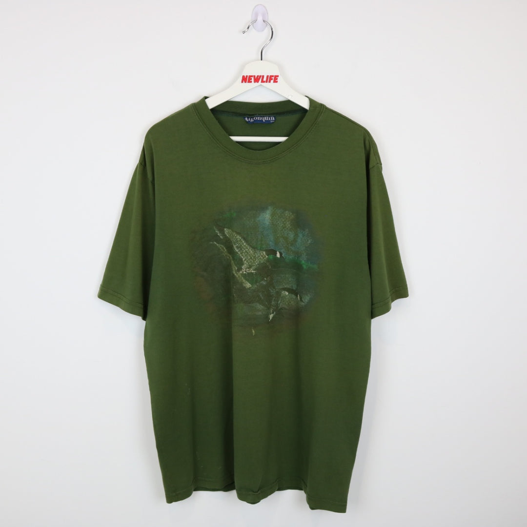 Vintage 90's Loon Nature Tee - L-NEWLIFE Clothing