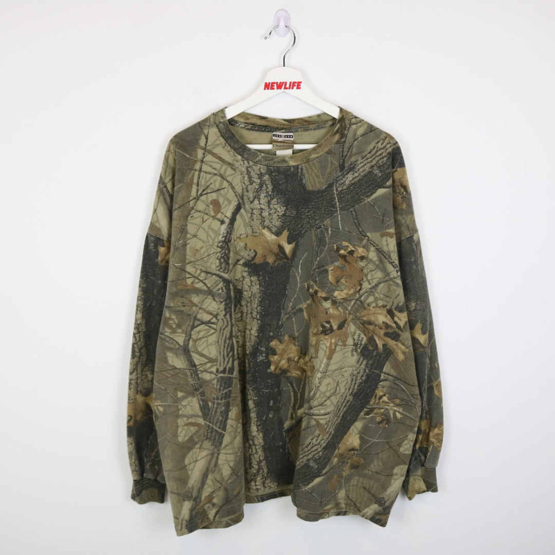 Vintage 00's Real Tree Camo Long Sleeve Tee - 3XL-NEWLIFE Clothing