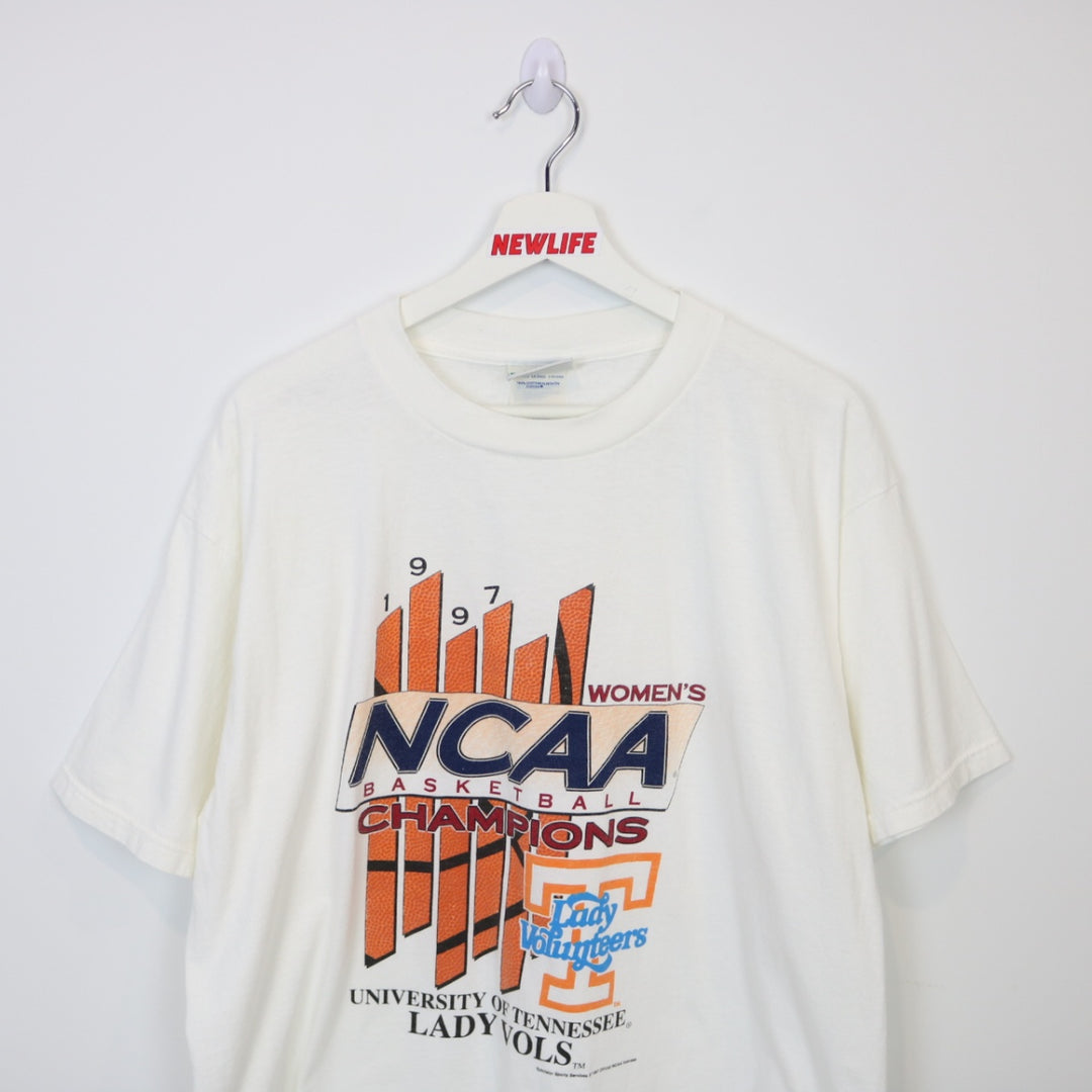 Vintage 1997 Tennessee Lady Volunteers Champions Tee - L-NEWLIFE Clothing