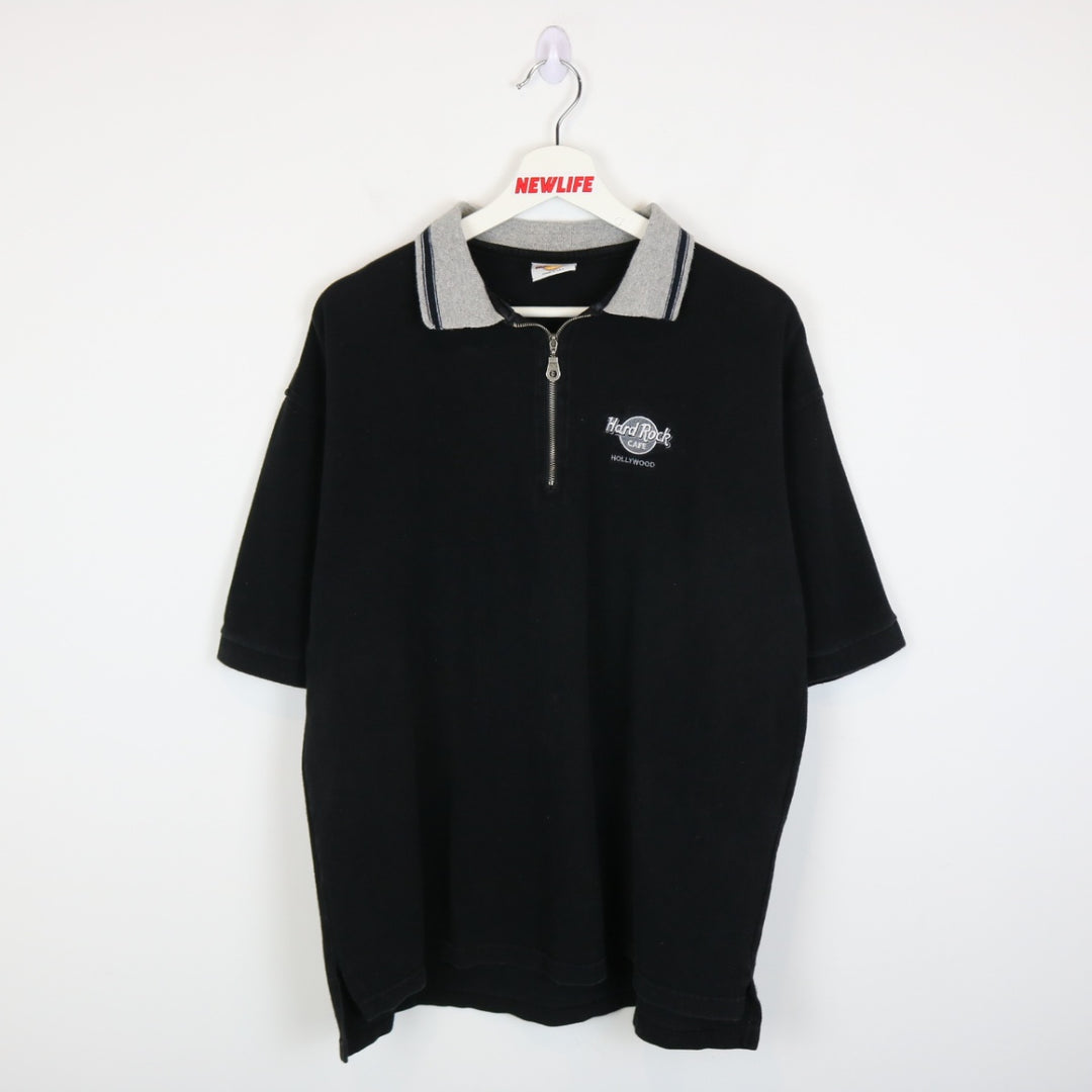 Vintage 90's Hard Rock Cafe Hollywood Polo Shirt - L/XL-NEWLIFE Clothing