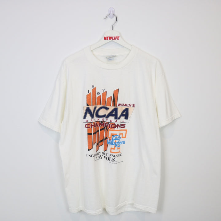 Vintage 1997 Tennessee Lady Volunteers Champions Tee - L-NEWLIFE Clothing