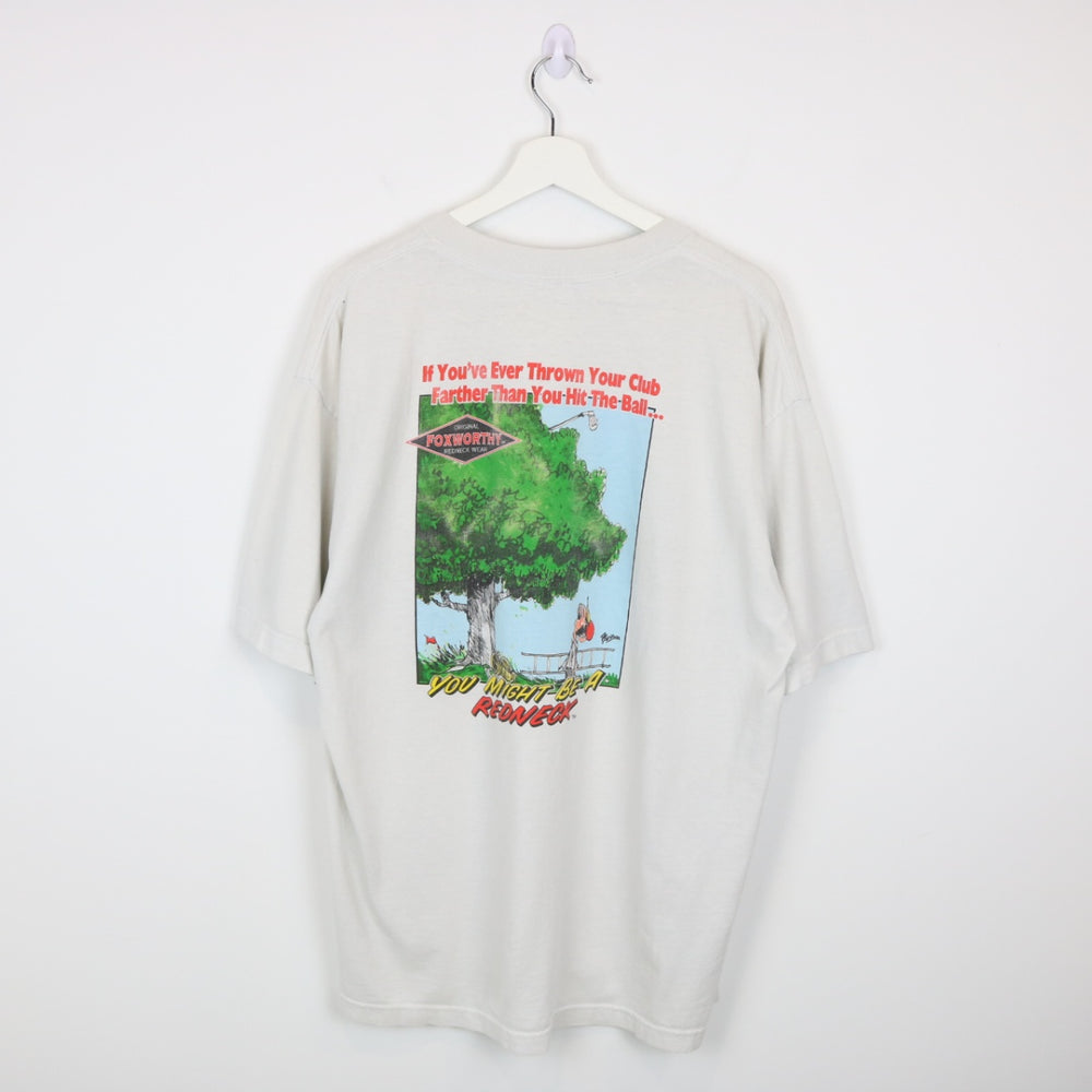 Vintage 1998 Foxworthy Redneck Golf Tee - XL-NEWLIFE Clothing