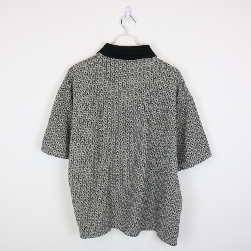 Vintage 90's Patterned Polo Shirt - L-NEWLIFE Clothing