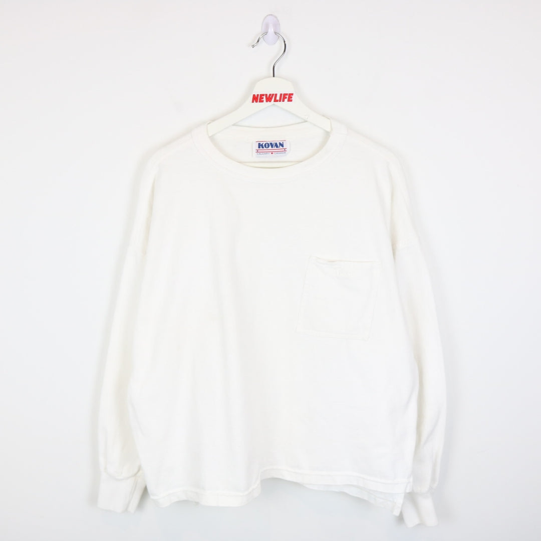 Vintage 80's Kovan Blank Long Sleeve Tee - XL-NEWLIFE Clothing