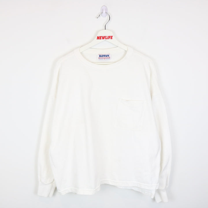 Vintage 80's Kovan Blank Long Sleeve Tee - XL-NEWLIFE Clothing