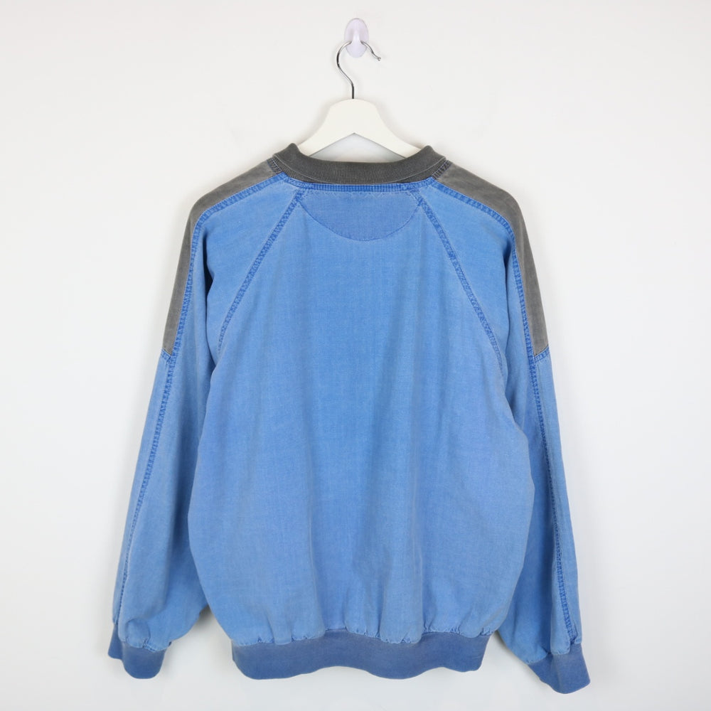 Vintage 80's Take Five Wear Collared Crewneck - L-NEWLIFE Clothing