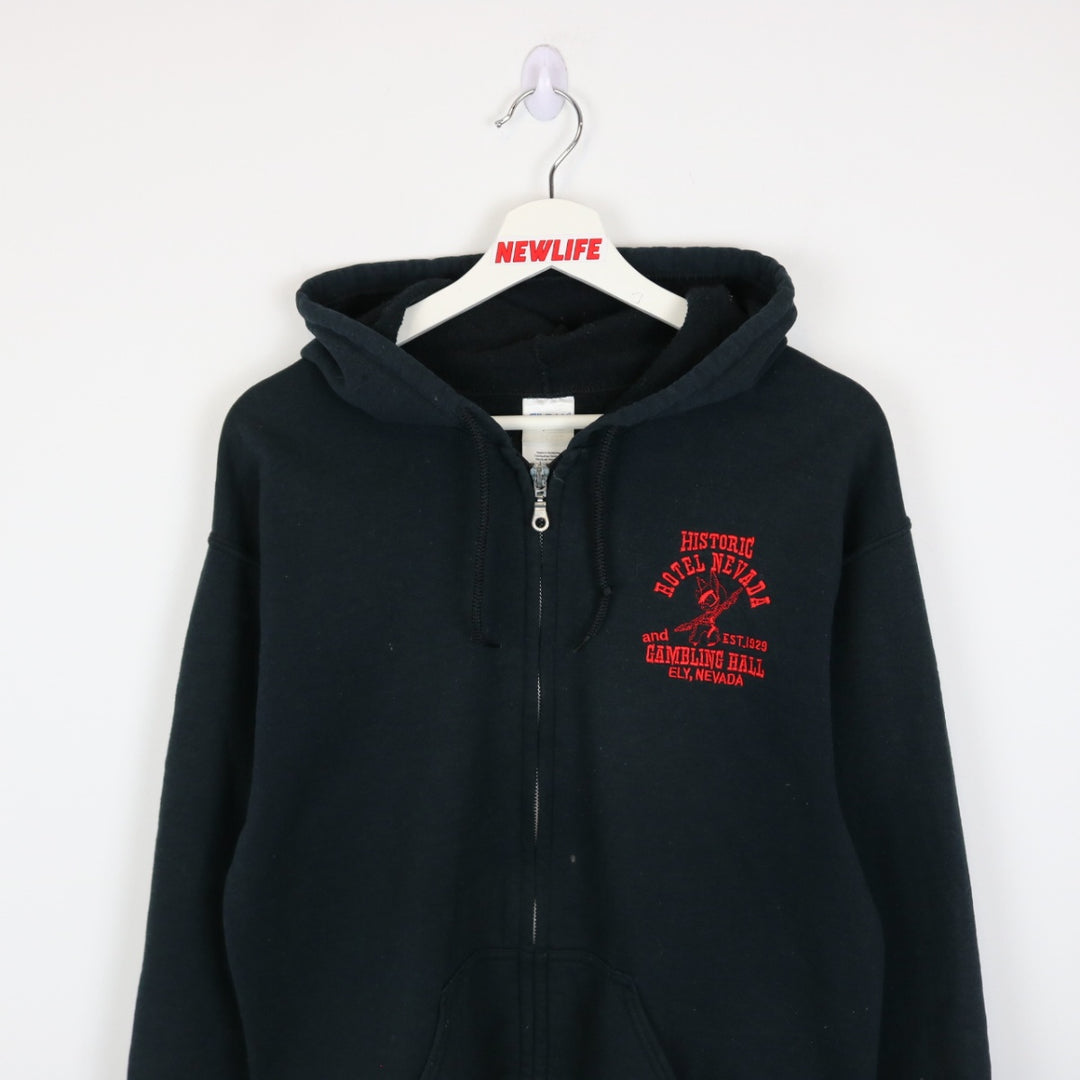 Vintage 00's Hotel Nevada Gambling Zip Up Hoodie - S-NEWLIFE Clothing