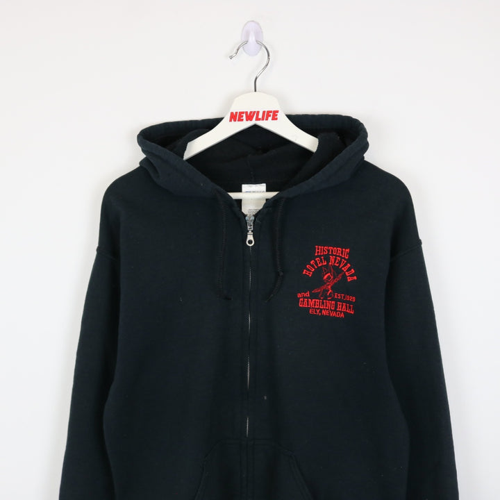 Vintage 00's Hotel Nevada Gambling Zip Up Hoodie - S-NEWLIFE Clothing
