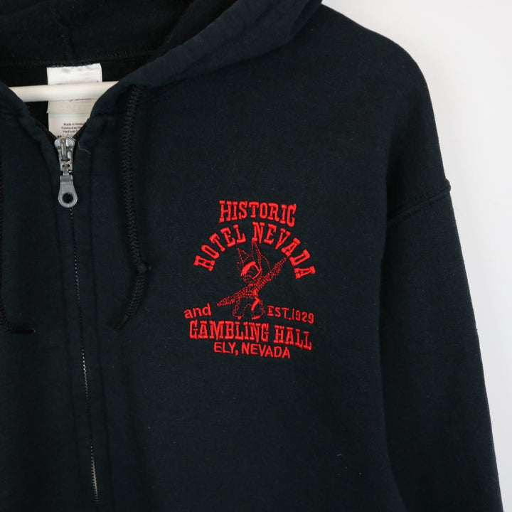 Vintage 00's Hotel Nevada Gambling Zip Up Hoodie - S-NEWLIFE Clothing