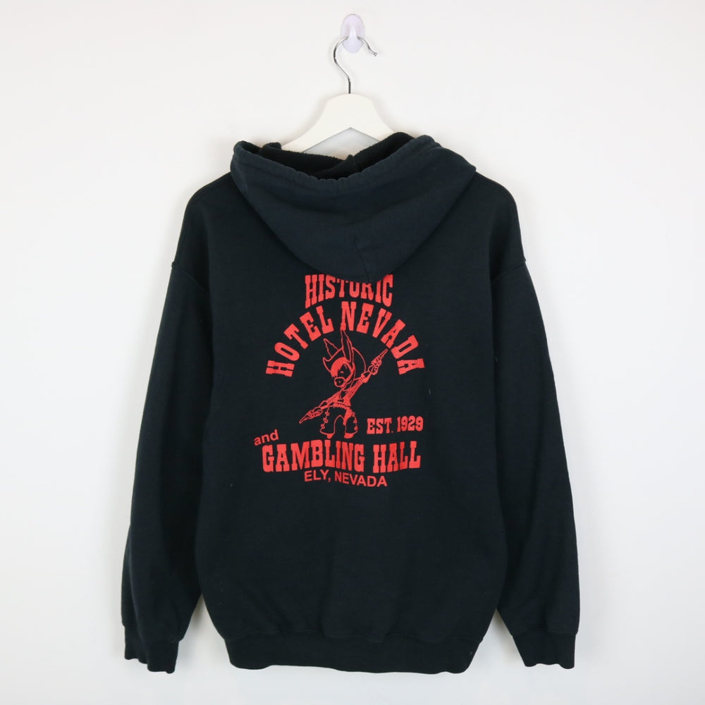 Vintage 00's Hotel Nevada Gambling Zip Up Hoodie - S-NEWLIFE Clothing