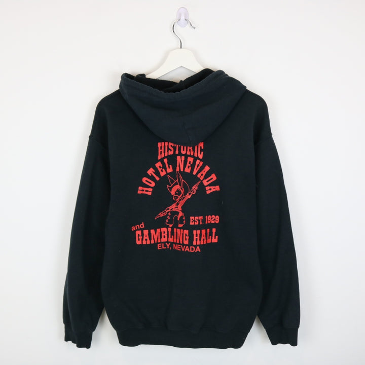 Vintage 00's Hotel Nevada Gambling Zip Up Hoodie - S-NEWLIFE Clothing