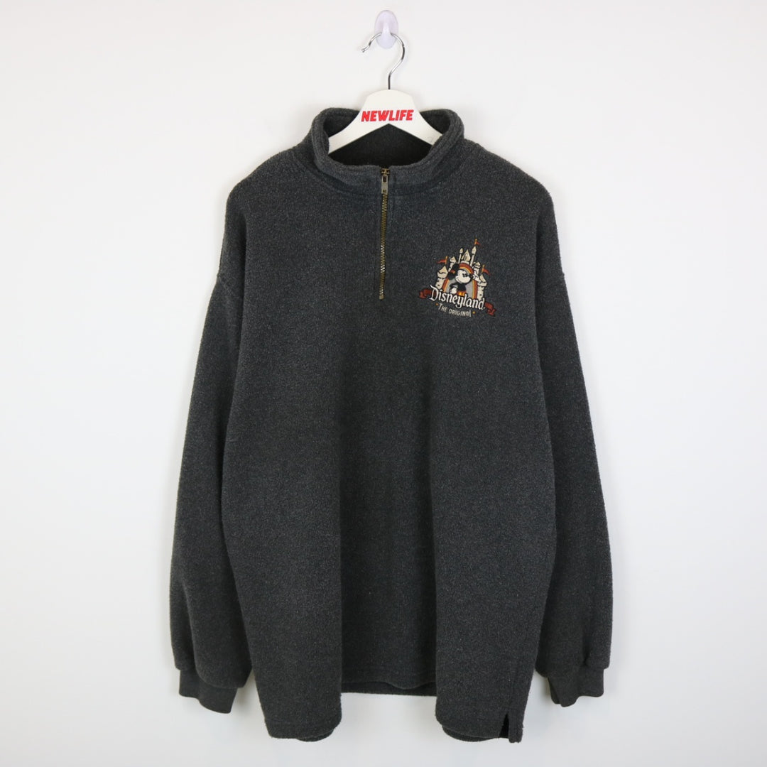 Vintage 00's Disneyland Quarter Zip Sweater - L-NEWLIFE Clothing