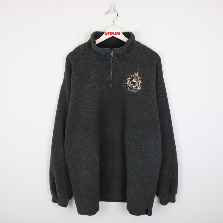 Vintage 00's Disneyland Quarter Zip Sweater - L-NEWLIFE Clothing