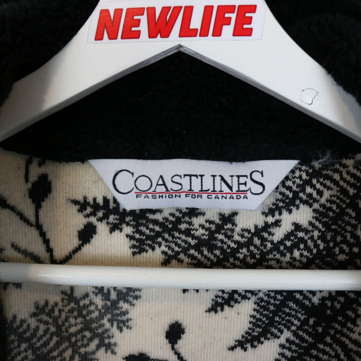 Vintage 90's Leaf Nature Fleece Jacket - L-NEWLIFE Clothing