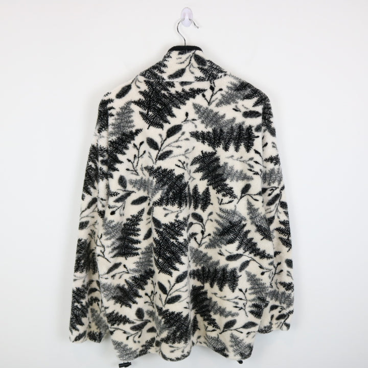 Vintage 90's Leaf Nature Fleece Jacket - L-NEWLIFE Clothing