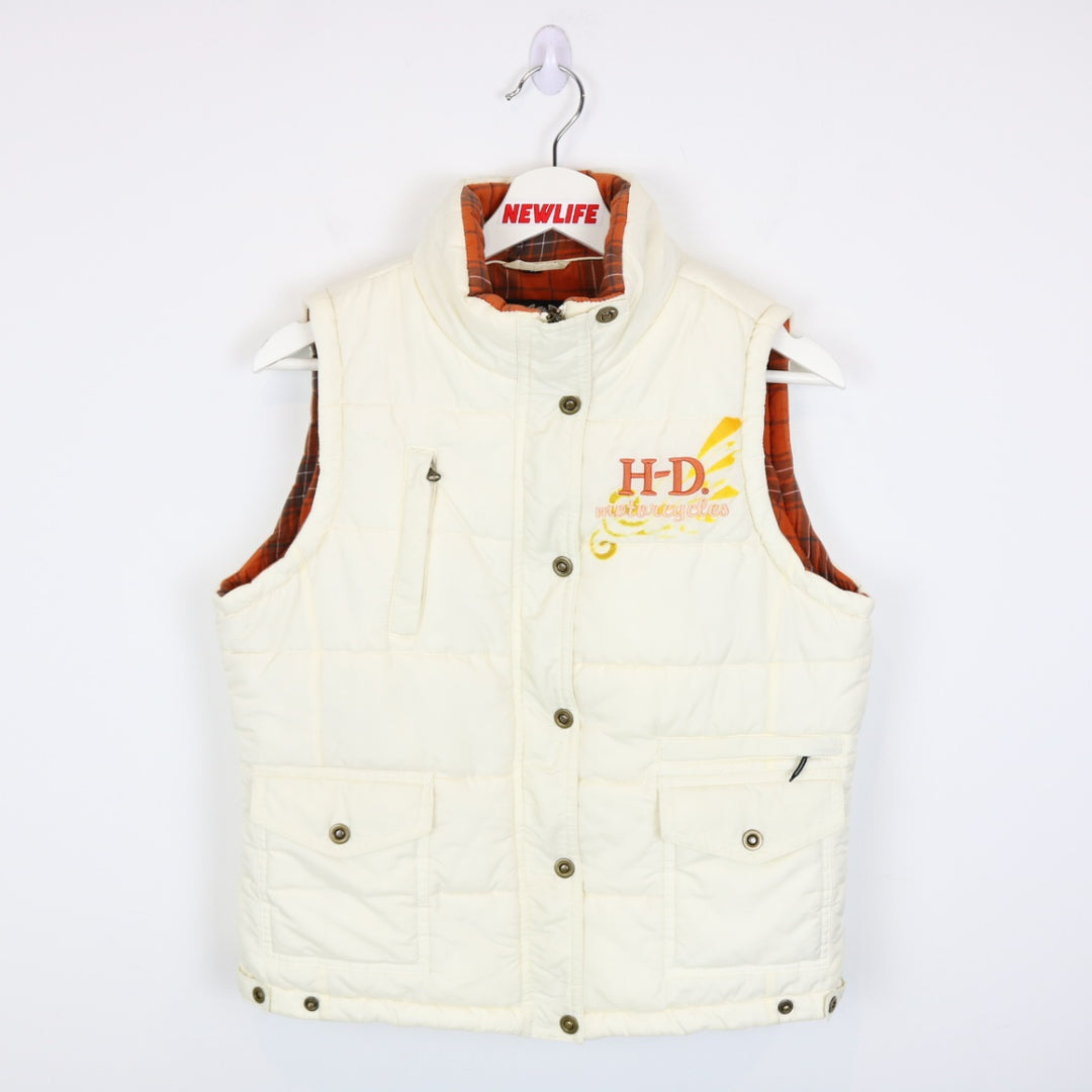 Vintage Harley Davidson Puffer Vest - S-NEWLIFE Clothing