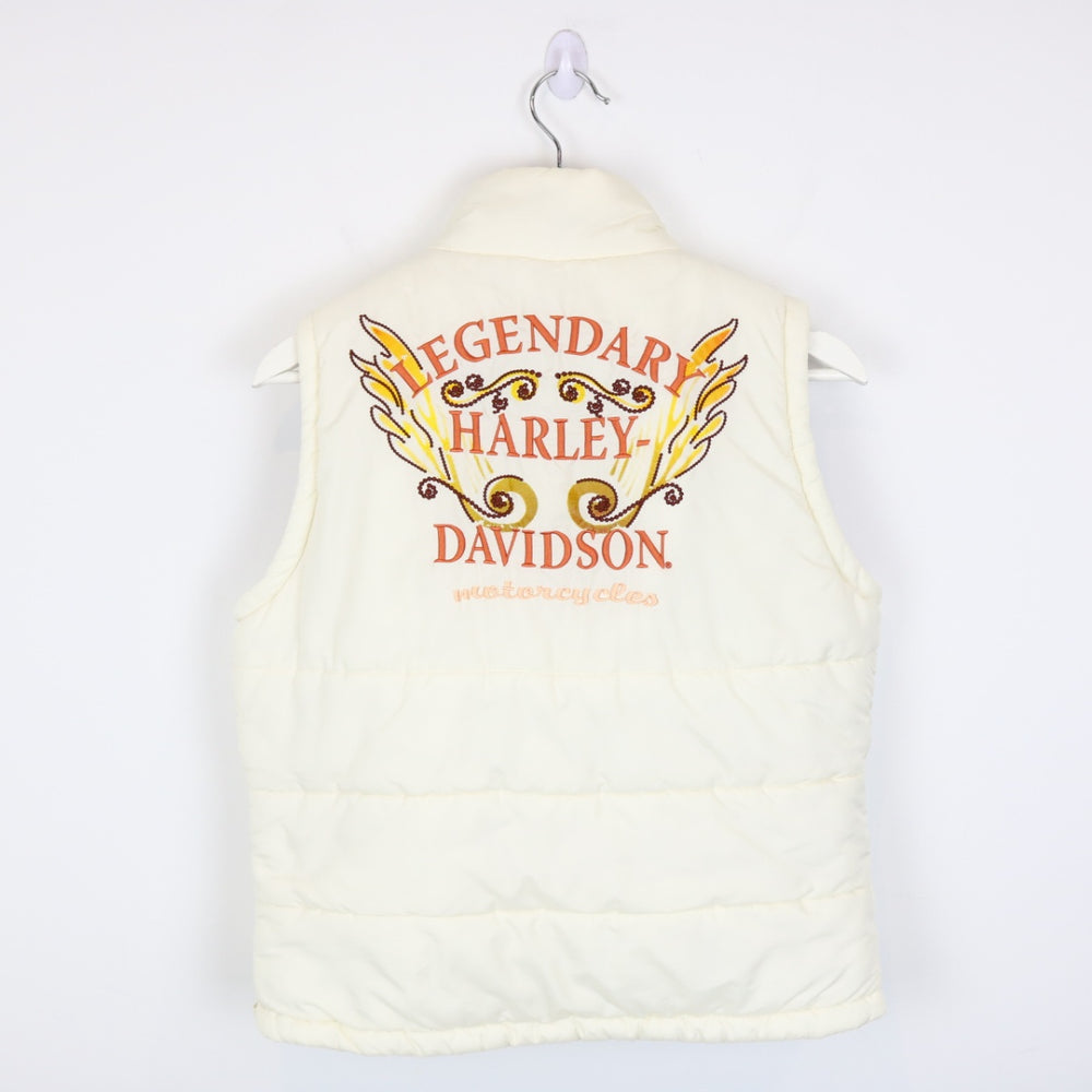 Vintage Harley Davidson Puffer Vest - S-NEWLIFE Clothing