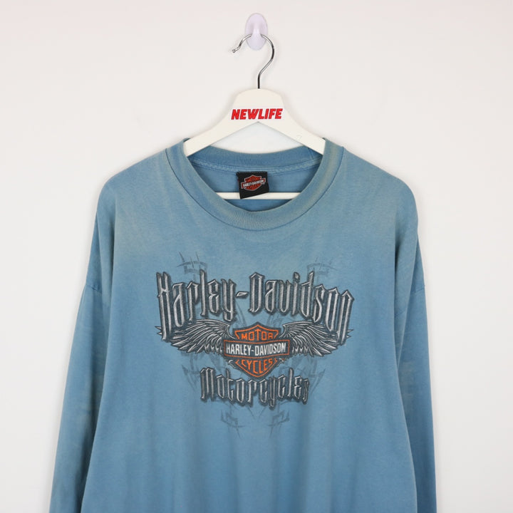 Vintage 00's Harley Davidson Washington Long Sleeve Tee - XXL-NEWLIFE Clothing