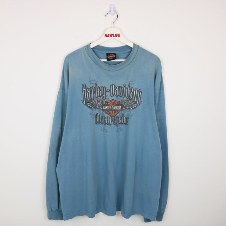 Vintage 00's Harley Davidson Washington Long Sleeve Tee - XXL-NEWLIFE Clothing