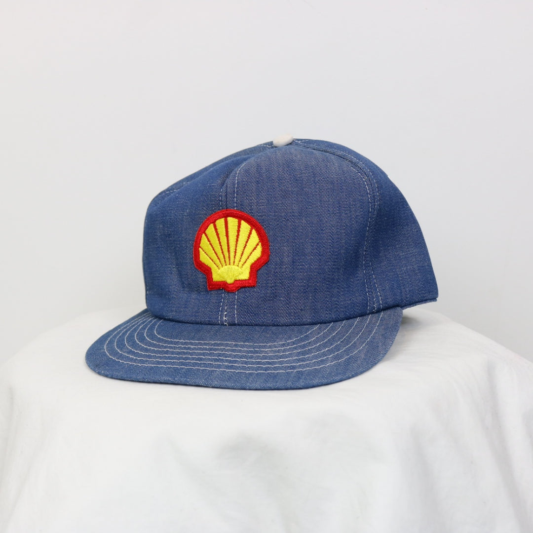 Vintage 80's Shell Denim Hat - OS-NEWLIFE Clothing