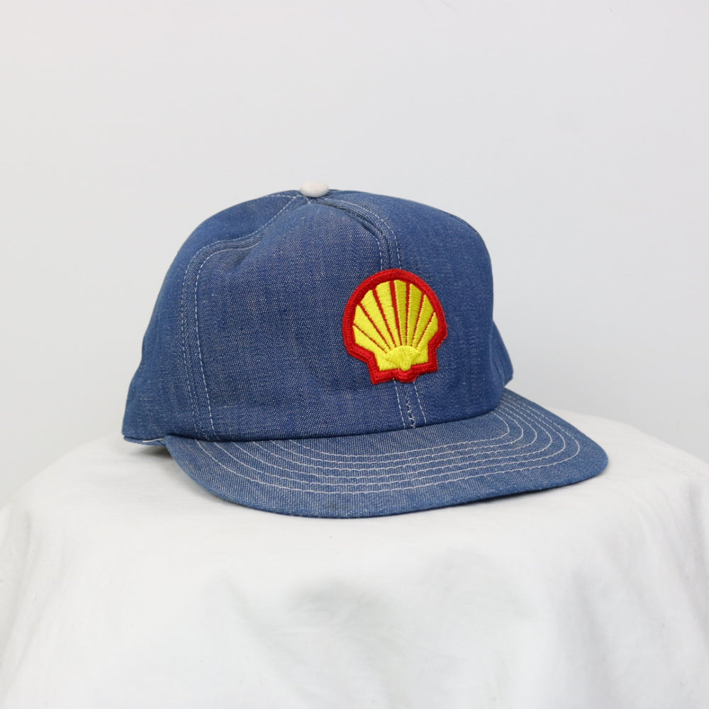 Vintage 80's Shell Denim Hat - OS-NEWLIFE Clothing