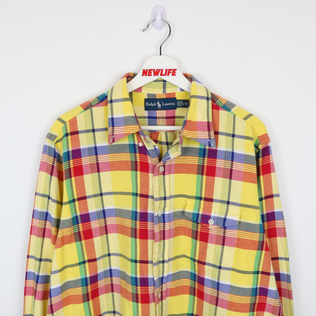 Vintage 90's Ralph Lauren Plaid Button Up - L-NEWLIFE Clothing