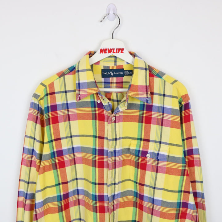 Vintage 90's Ralph Lauren Plaid Button Up - L-NEWLIFE Clothing