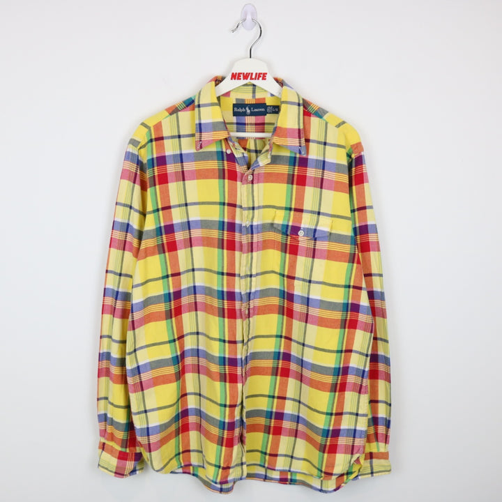 Vintage 90's Ralph Lauren Plaid Button Up - L-NEWLIFE Clothing