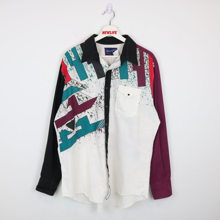 Vintage 80's Wrangler Western Button Up - L-NEWLIFE Clothing