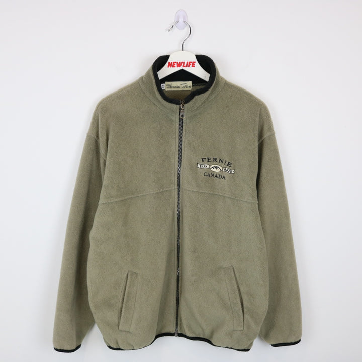 Vintage 90's Fernie Canada Fleece Jacket - M-NEWLIFE Clothing