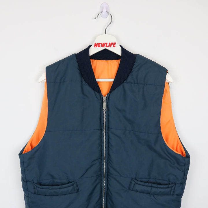 Vintage 70's Reversible Quilted Hunting Vest - M-NEWLIFE Clothing