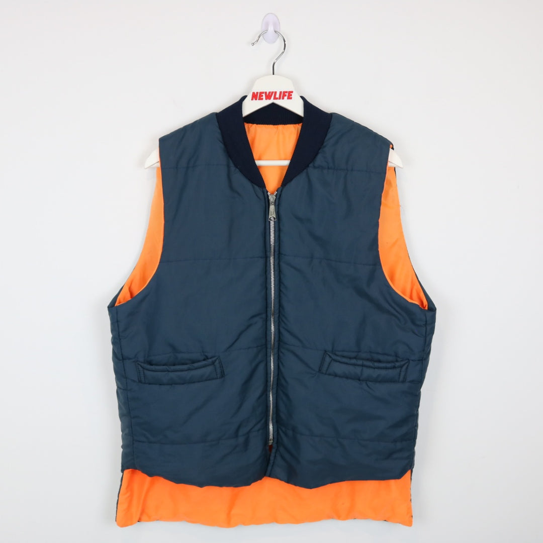 Vintage 70's Reversible Quilted Hunting Vest - M-NEWLIFE Clothing