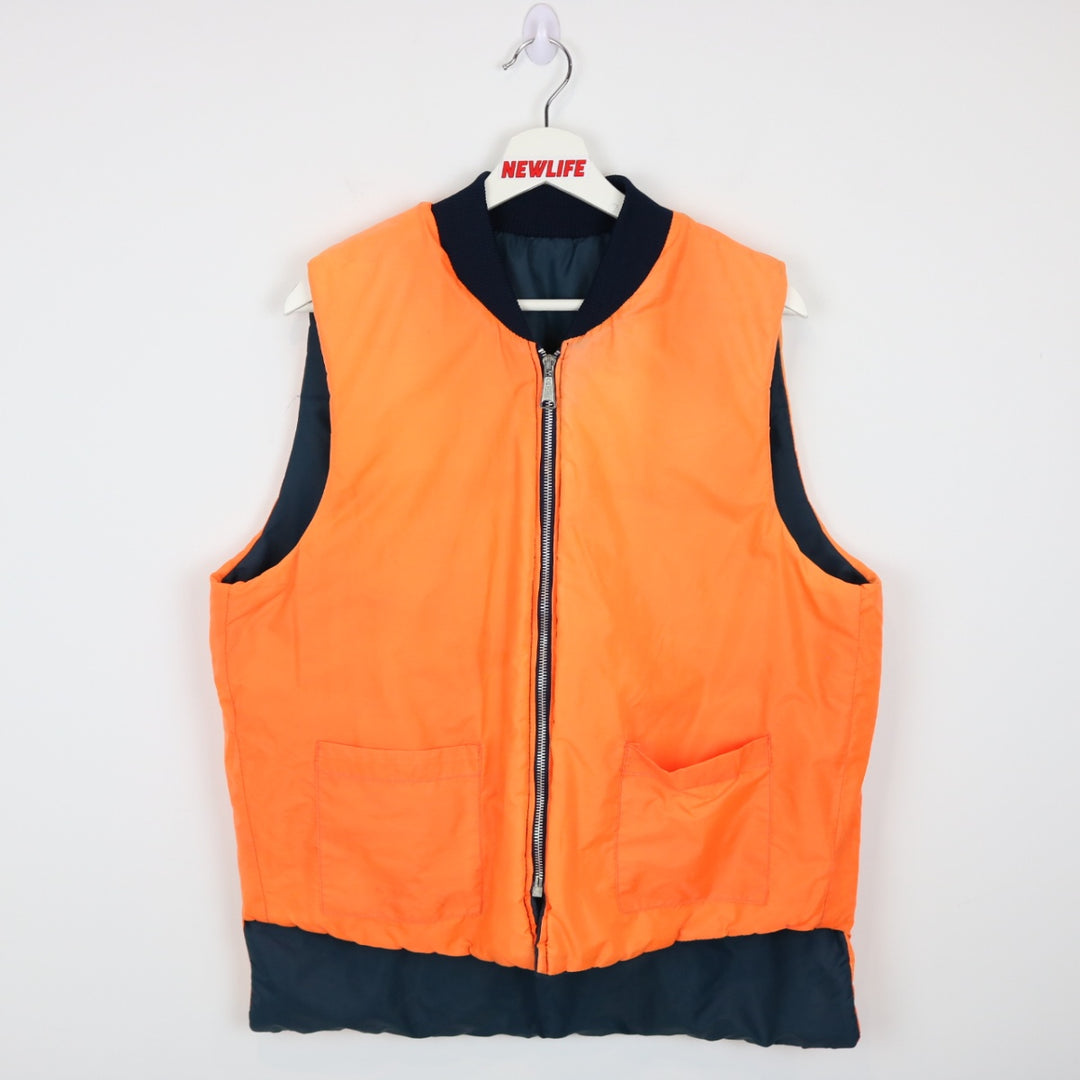 Vintage 70's Reversible Quilted Hunting Vest - M-NEWLIFE Clothing