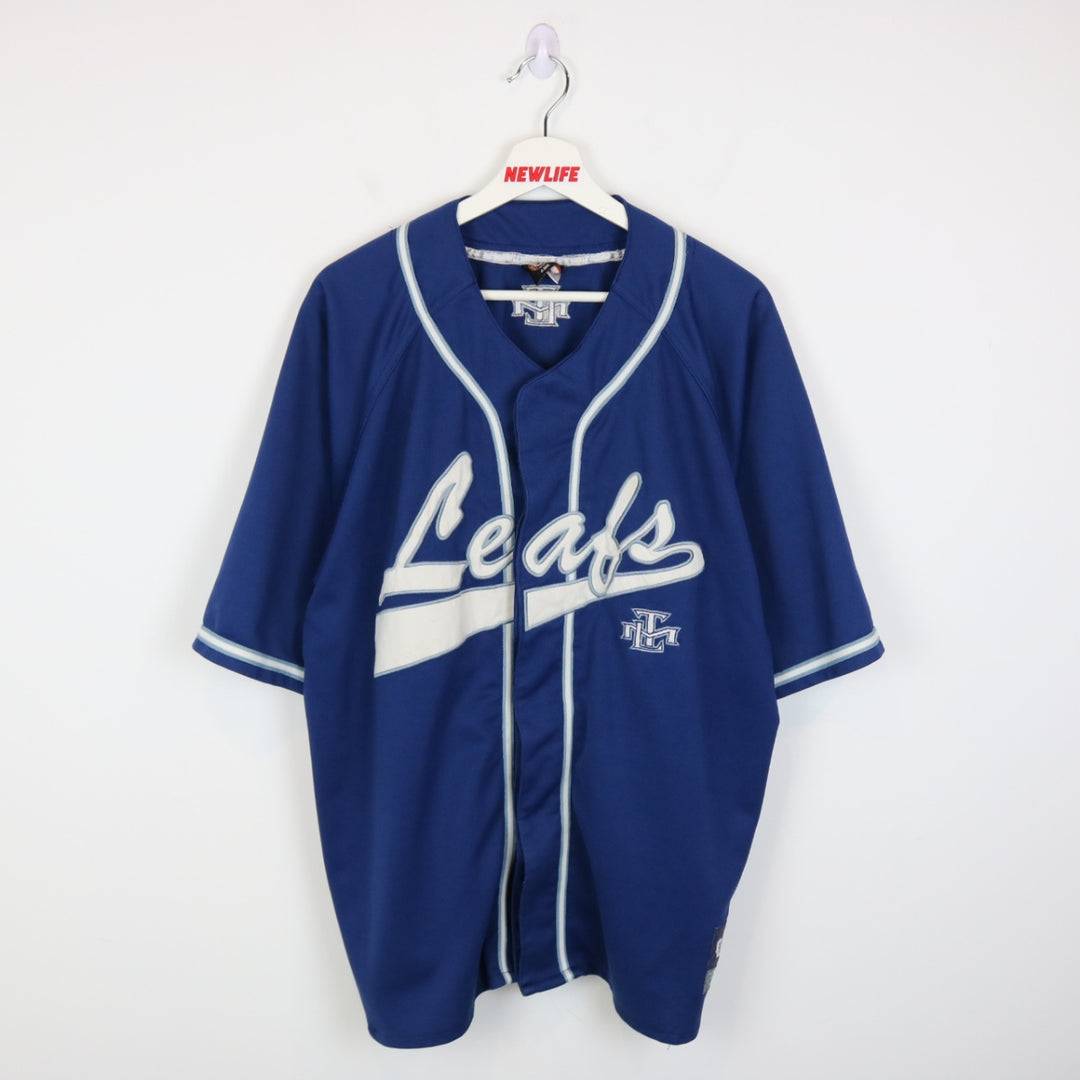 Vintage 90's Toronto Maple Leafs NHL Baseball Jersey - L-NEWLIFE Clothing