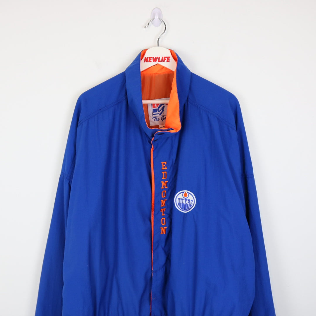 Vintage 90's Edmonton Oilers NHL Jacket - XXL/3XL-NEWLIFE Clothing