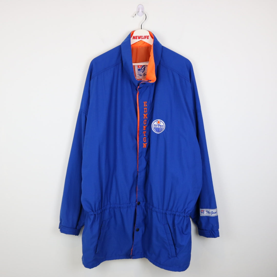 Vintage 90's Edmonton Oilers NHL Jacket - XXL/3XL-NEWLIFE Clothing