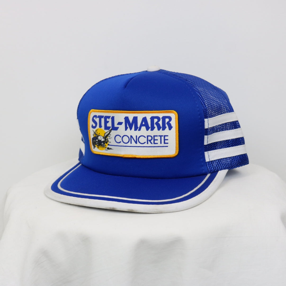 Vintage 80's Stel-Marr Concrete Trucker Hat - OS-NEWLIFE Clothing