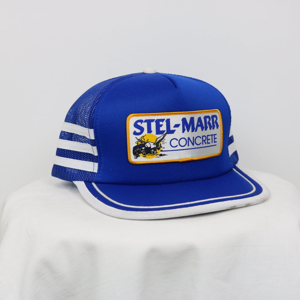 Vintage 80's Stel-Marr Concrete Trucker Hat - OS-NEWLIFE Clothing